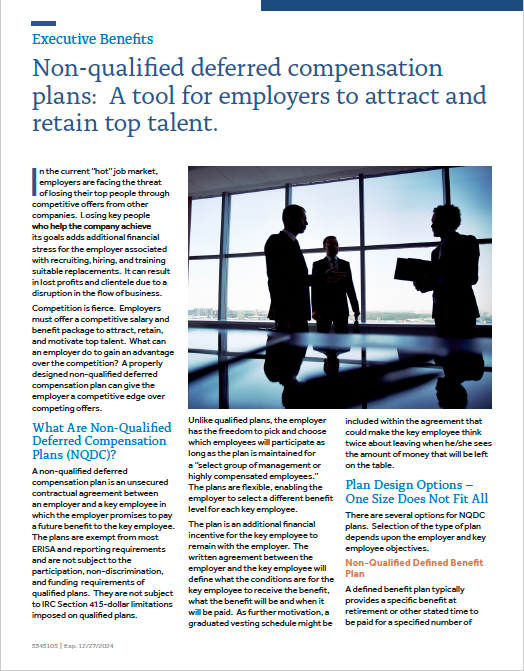 In the current “hot” job market, employers are facing the threat of losing their top people through competitive offers from other companies.